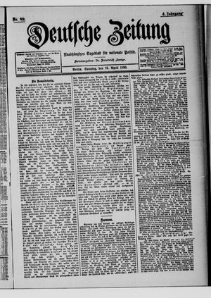 Deutsche Zeitung vom 16.04.1899