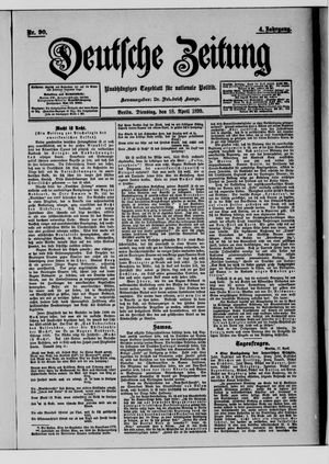 Deutsche Zeitung vom 18.04.1899
