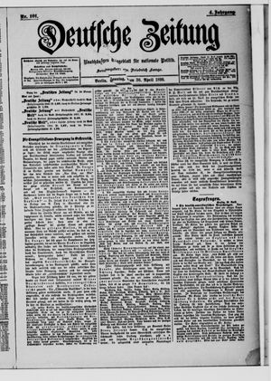 Deutsche Zeitung on Apr 30, 1899