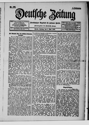 Deutsche Zeitung on May 5, 1899