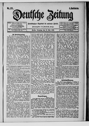 Deutsche Zeitung vom 16.05.1899