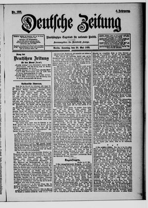 Deutsche Zeitung on May 28, 1899