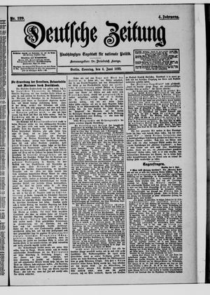 Deutsche Zeitung on Jun 4, 1899