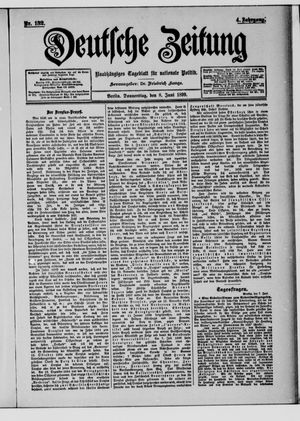 Deutsche Zeitung on Jun 8, 1899