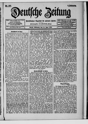 Deutsche Zeitung vom 14.06.1899