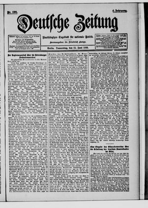 Deutsche Zeitung on Jun 15, 1899