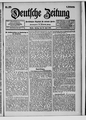 Deutsche Zeitung vom 16.06.1899
