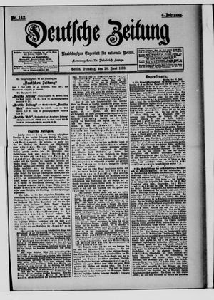 Deutsche Zeitung on Jun 20, 1899