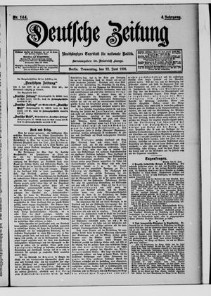 Deutsche Zeitung on Jun 22, 1899