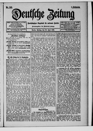 Deutsche Zeitung vom 23.06.1899