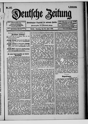 Deutsche Zeitung on Jun 25, 1899