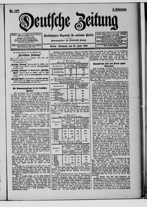 Deutsche Zeitung vom 28.06.1899