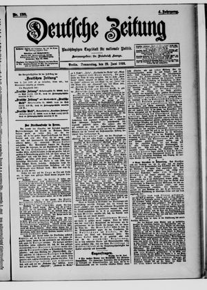 Deutsche Zeitung vom 29.06.1899