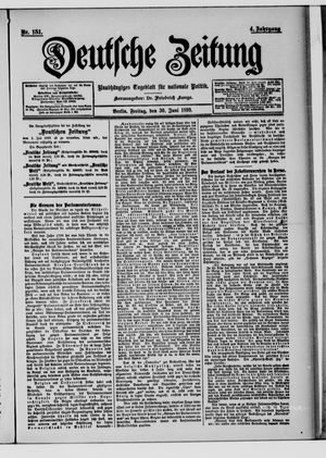 Deutsche Zeitung vom 30.06.1899