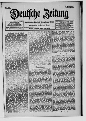 Deutsche Zeitung on Jul 4, 1899