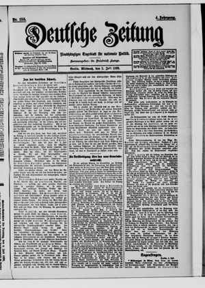 Deutsche Zeitung vom 05.07.1899
