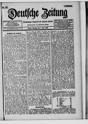 Deutsche Zeitung on Jul 7, 1899