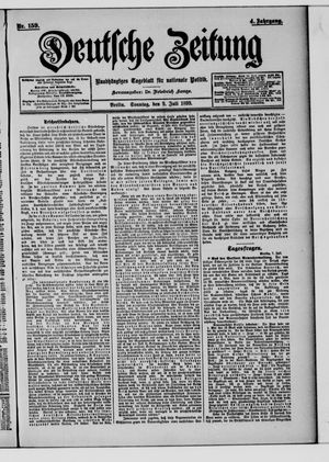 Deutsche Zeitung on Jul 9, 1899