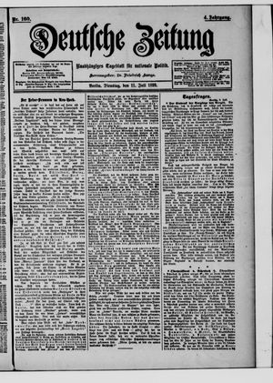 Deutsche Zeitung vom 11.07.1899
