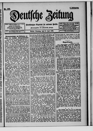 Deutsche Zeitung on Jul 18, 1899