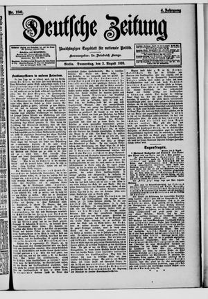 Deutsche Zeitung vom 03.08.1899