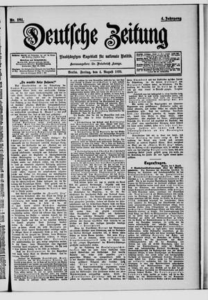 Deutsche Zeitung vom 04.08.1899