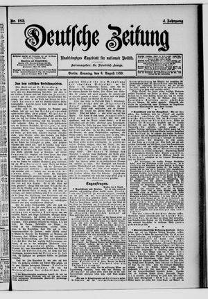 Deutsche Zeitung vom 06.08.1899