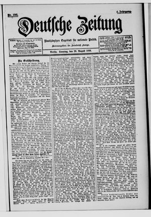 Deutsche Zeitung vom 20.08.1899