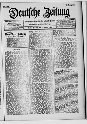 Deutsche Zeitung vom 22.08.1899