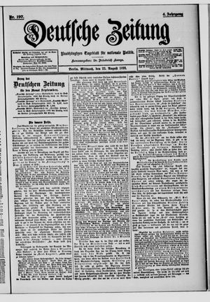 Deutsche Zeitung vom 23.08.1899