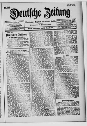 Deutsche Zeitung on Aug 24, 1899