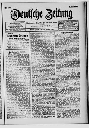 Deutsche Zeitung vom 25.08.1899