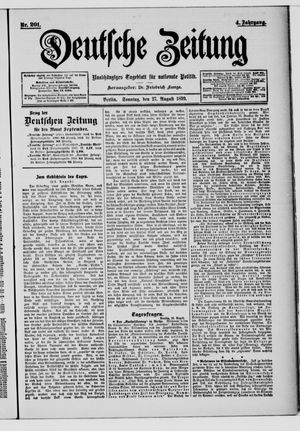 Deutsche Zeitung vom 27.08.1899
