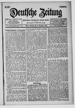 Deutsche Zeitung vom 03.09.1899