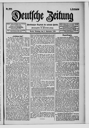 Deutsche Zeitung vom 05.09.1899
