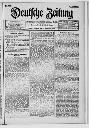 Deutsche Zeitung vom 24.09.1899