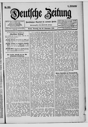 Deutsche Zeitung vom 26.09.1899