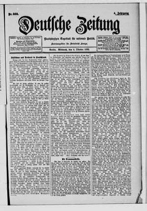 Deutsche Zeitung vom 04.10.1899