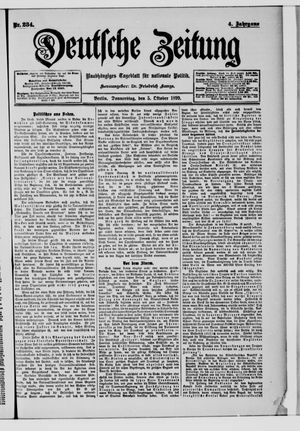 Deutsche Zeitung vom 05.10.1899