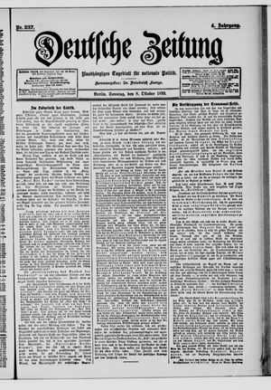 Deutsche Zeitung vom 08.10.1899