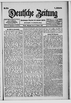 Deutsche Zeitung on Oct 11, 1899