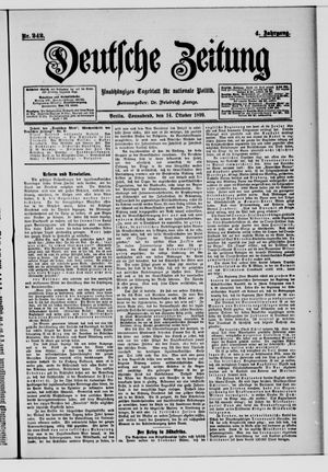 Deutsche Zeitung vom 14.10.1899