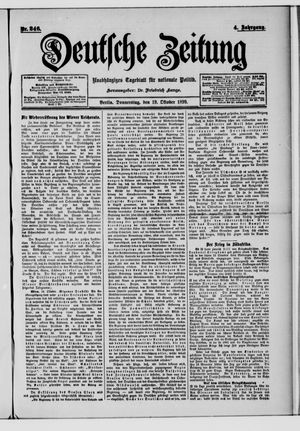 Deutsche Zeitung vom 19.10.1899