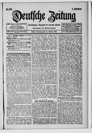 Deutsche Zeitung vom 24.10.1899