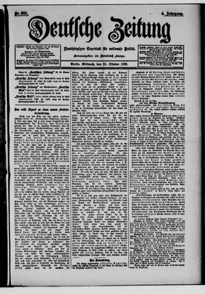 Deutsche Zeitung vom 25.10.1899