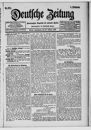 Deutsche Zeitung vom 28.10.1899