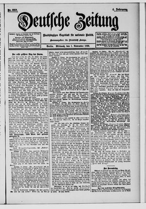 Deutsche Zeitung vom 01.11.1899