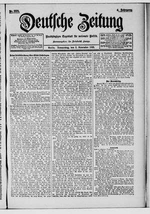 Deutsche Zeitung vom 02.11.1899