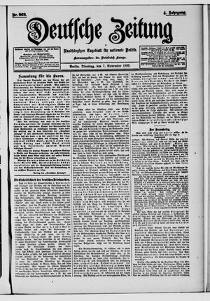 Deutsche Zeitung vom 07.11.1899