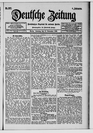 Deutsche Zeitung vom 12.11.1899